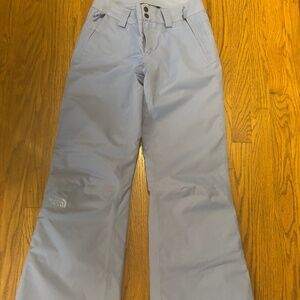 The North Face. Ski/snowboard pants, powder blue